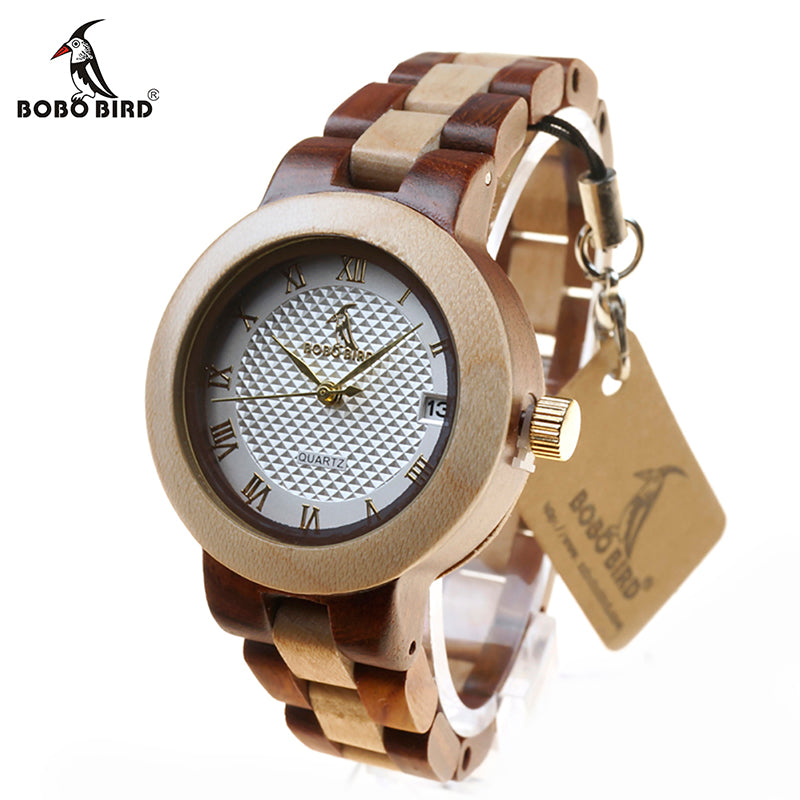 BOBO BIRD  Brand Designer Wooden Watch for Women Japan Gift Box