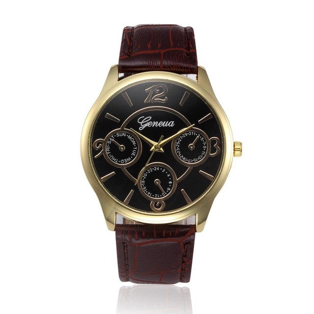 Men's Quartz Stainless Steel Business Watches Date