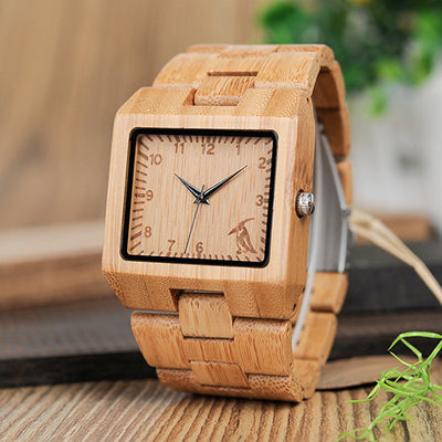 BOBO BIRD   Bamboo Ebony Zebra Wooden Mens Watches Top Luxury Brand