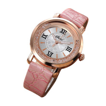 Fashion Women's Watch Leather Stainless Steel luxury Analog Quartz Watch