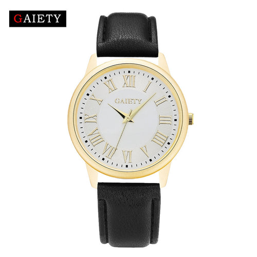 Women Fashion Leather Band Analog Quartz Round Wrist Watch Watches