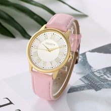 Women Fashion Leather Band Analog Quartz Round Wrist Watch Watches
